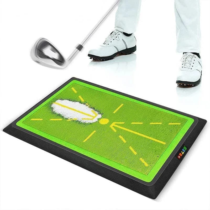 Tappetino da Golf PGM con Paillettes per Rilevamento Traiettoria Palla, Dispositivo per Allenamento Swing per Principianti