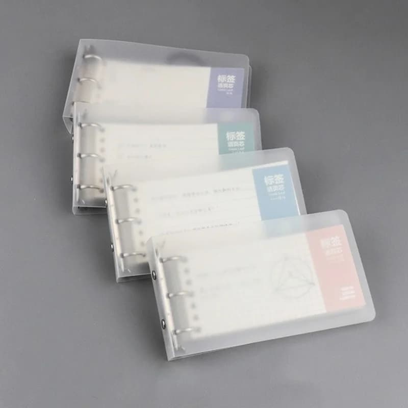 Quaderni di carta di riempimento Mini raccoglitore portatile per bambini bambini studenti cartoleria pianificatore divisori indice blocchi di scrittura 80 fogli