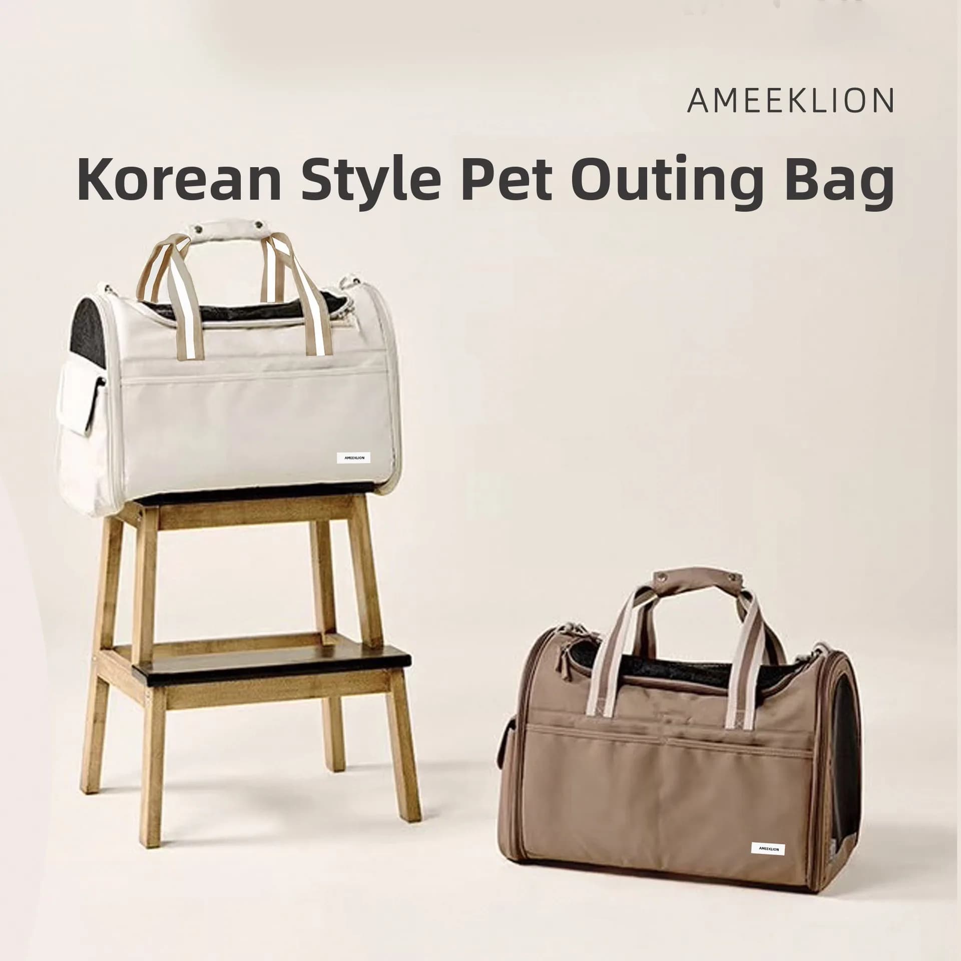 Borsa estiva traspirante Marsupio portatile per animali domestici Borsa a tracolla portatile per cani Viaggiare all'aperto Forniture per animali Bapa