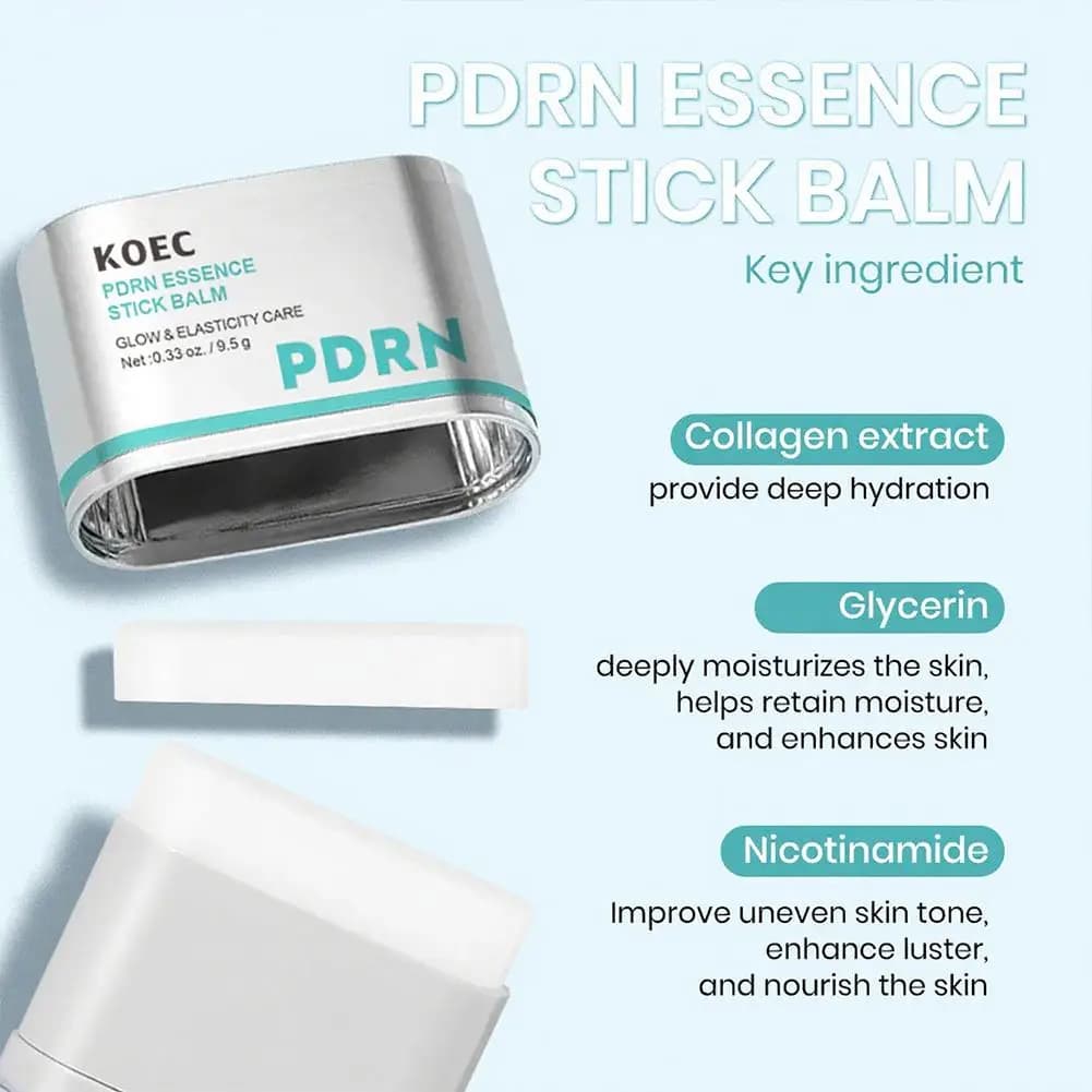 KOEC Stick Balsamo PDRN Portable Essence - Niacinamide Anti-Rughe Anti-Eta Hydrating Raxing for a Bright Skin