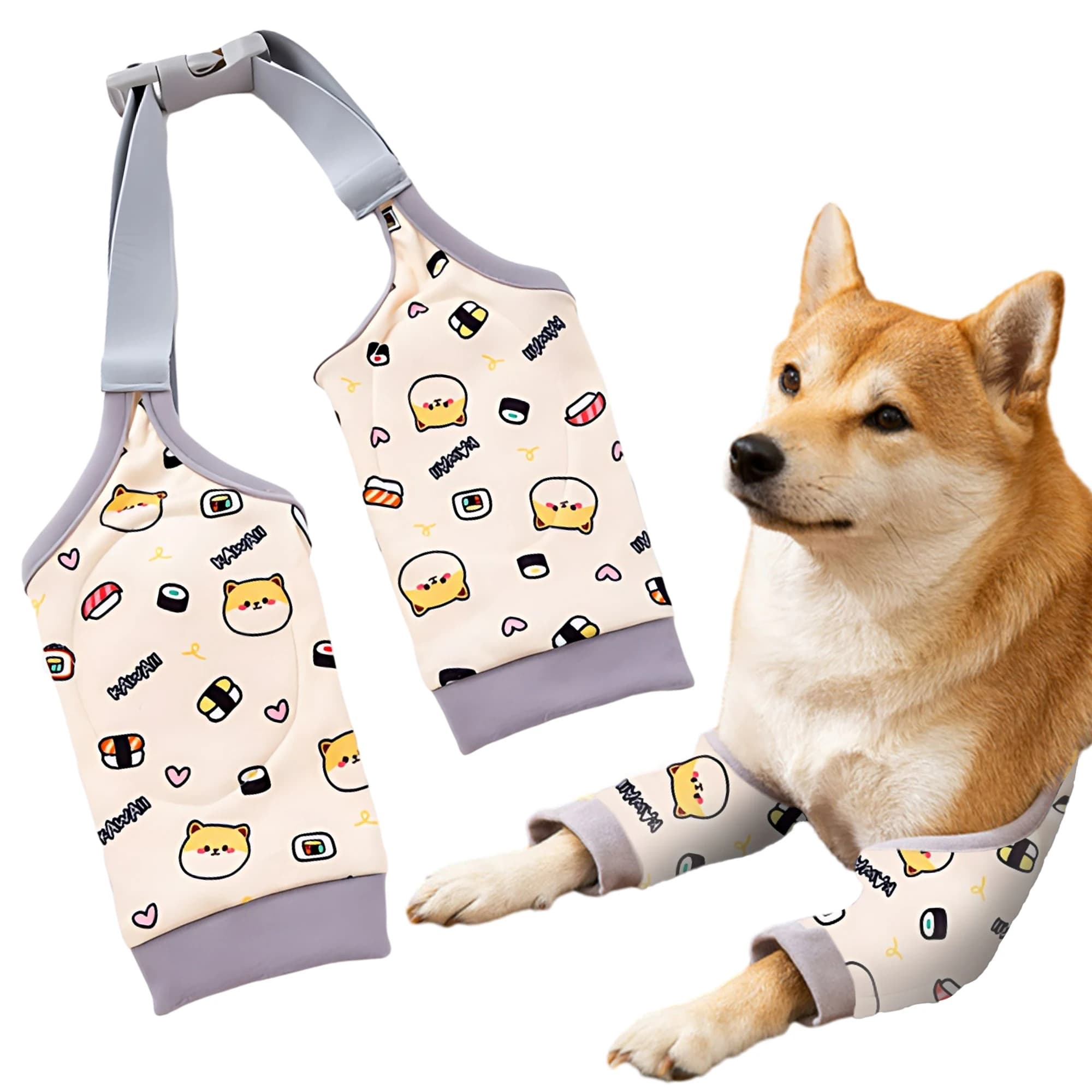 Ginocchiere per le gambe anteriori del cane Ginocchiere morbide e traspiranti per le articolazioni della gamba anteriore del cane Manicotto di protezione delle ferite Ginocchiere anti-lick