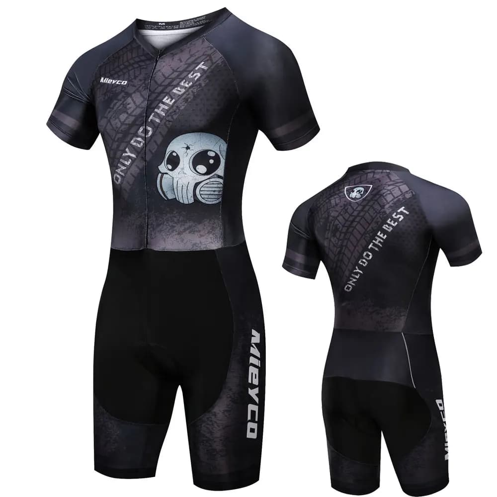 Mieyco Pro Team Triathlon Skinsuit Set maglia da Ciclismo da uomo Set tuta manica corta Macaquinho Ciclismo Set da bicicletta maschile