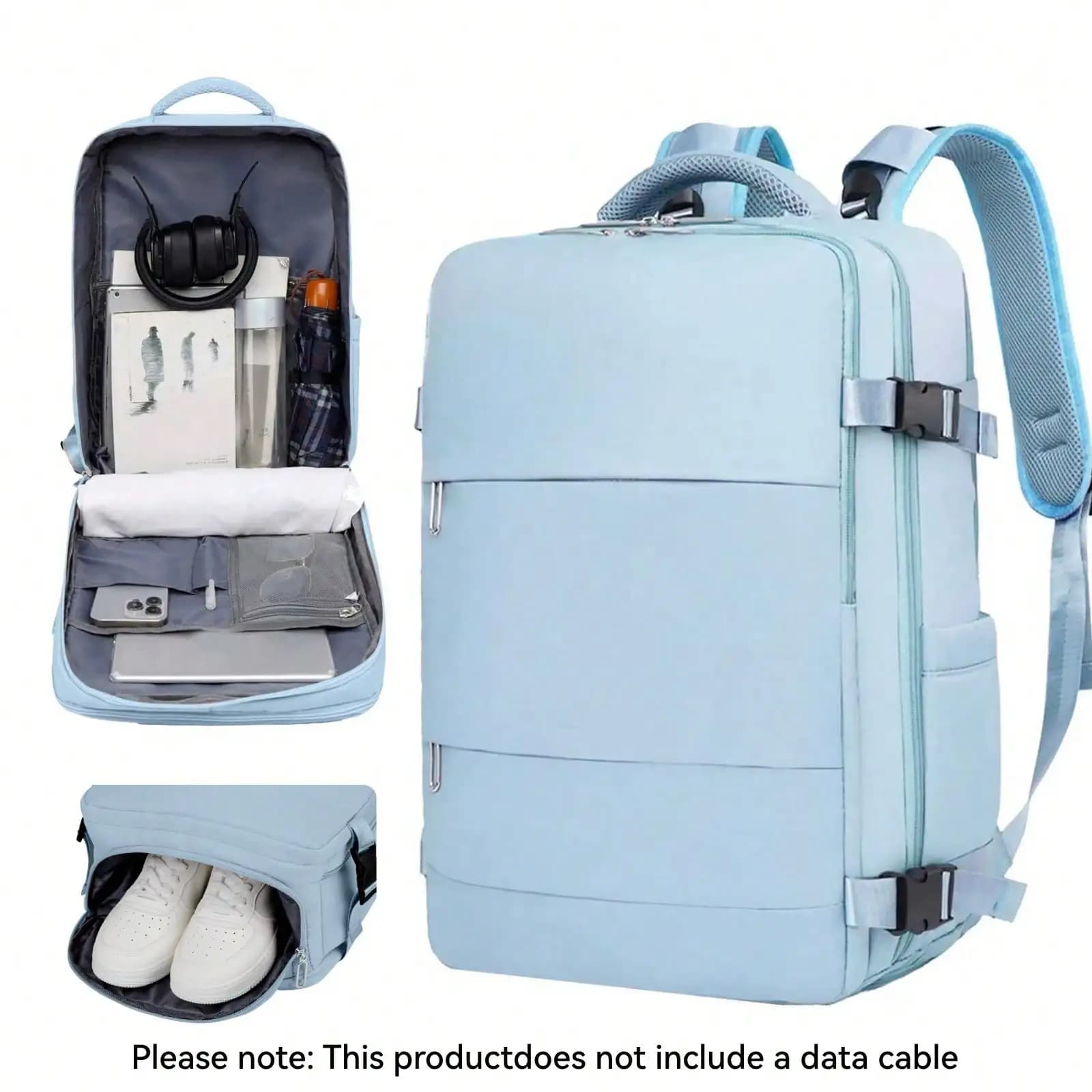Zaino da viaggio, Zaino portatile, Zaino per computer, Zaino da trekking, Scomparto indipendente per scarpe, Zaino per sport all'aria aperta, Zaino per il tempo libero, Articoli essenziali per il viaggio