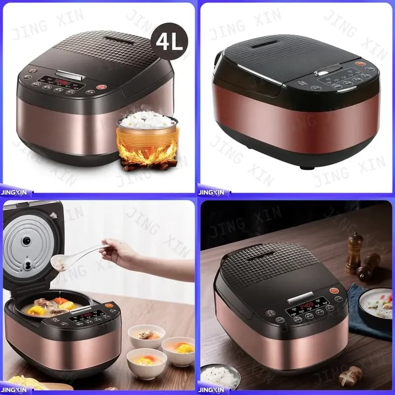Custom for Electric Rice Cooker 4L Multifunction Kitchen Appliance Home Cooking Pot Non Stick Inner Pot Smart Timer