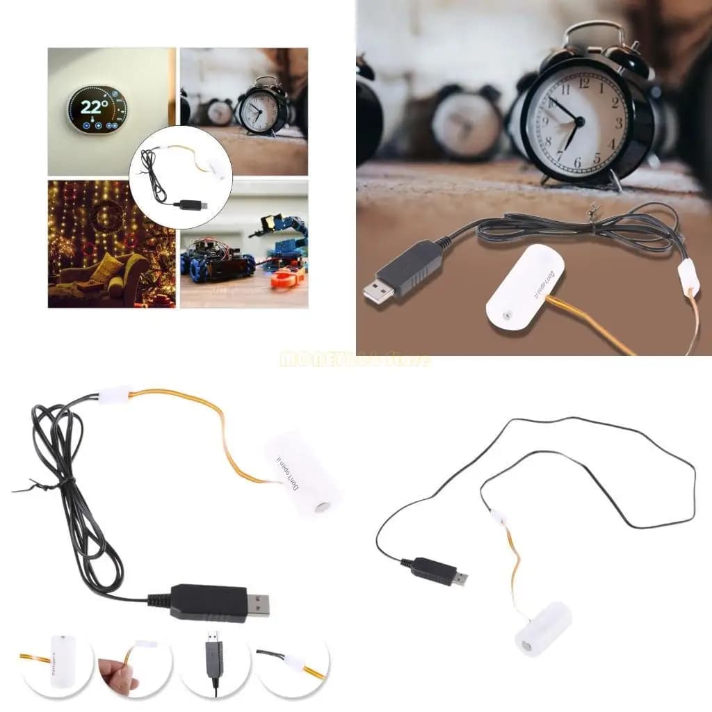 F62C USB a 6V LR14 C Batteria alternativa USB a 4x1.5 V Eliminatori della batteria LR14 C con filo sottile Easy Installazione