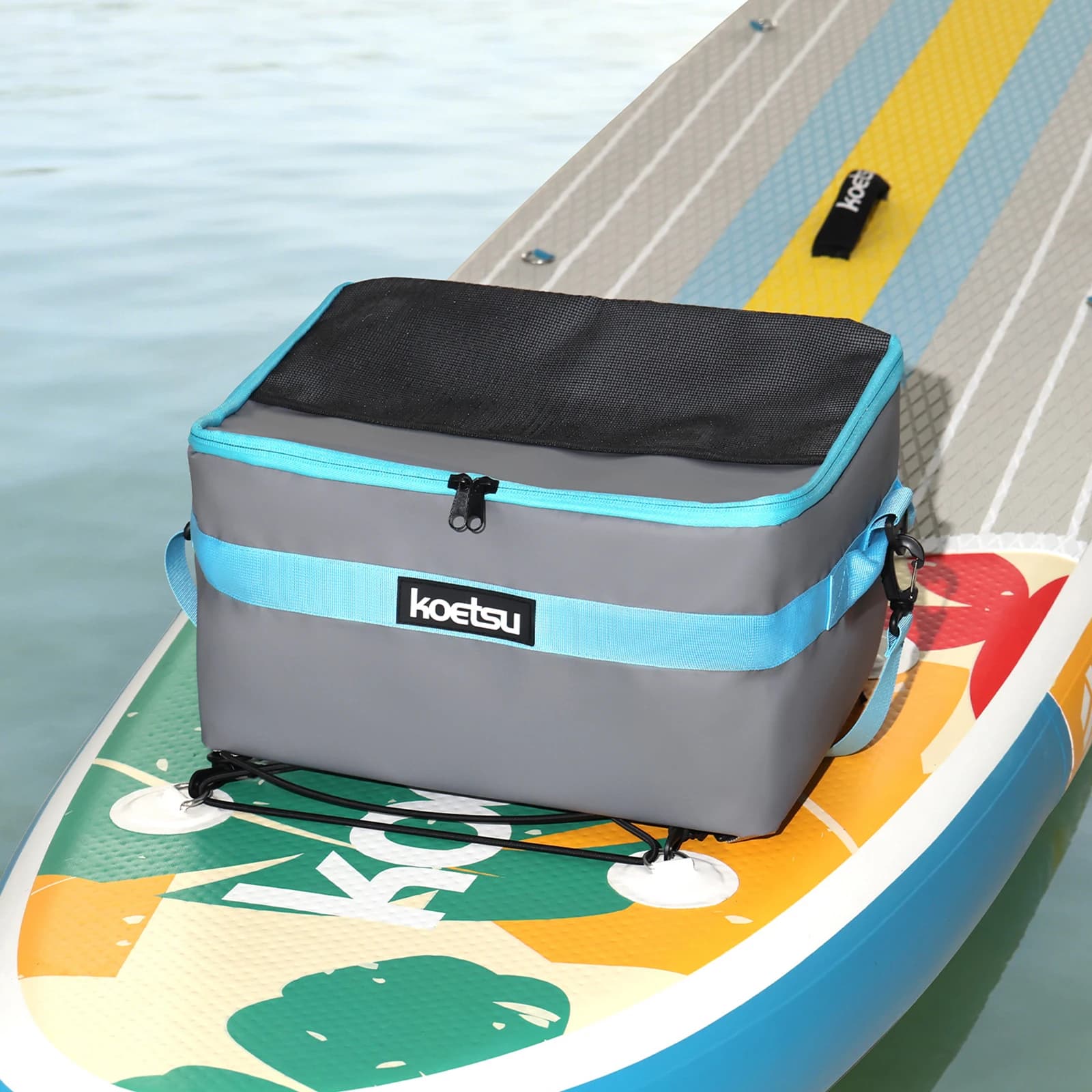 Borsa Termica Isolante per Paddleboard con Tasca Superiore, Borsa Impermeabile per SUP con Cinghie Regolabili per Stand-Up, Spiaggia, Campeggio, Kayak