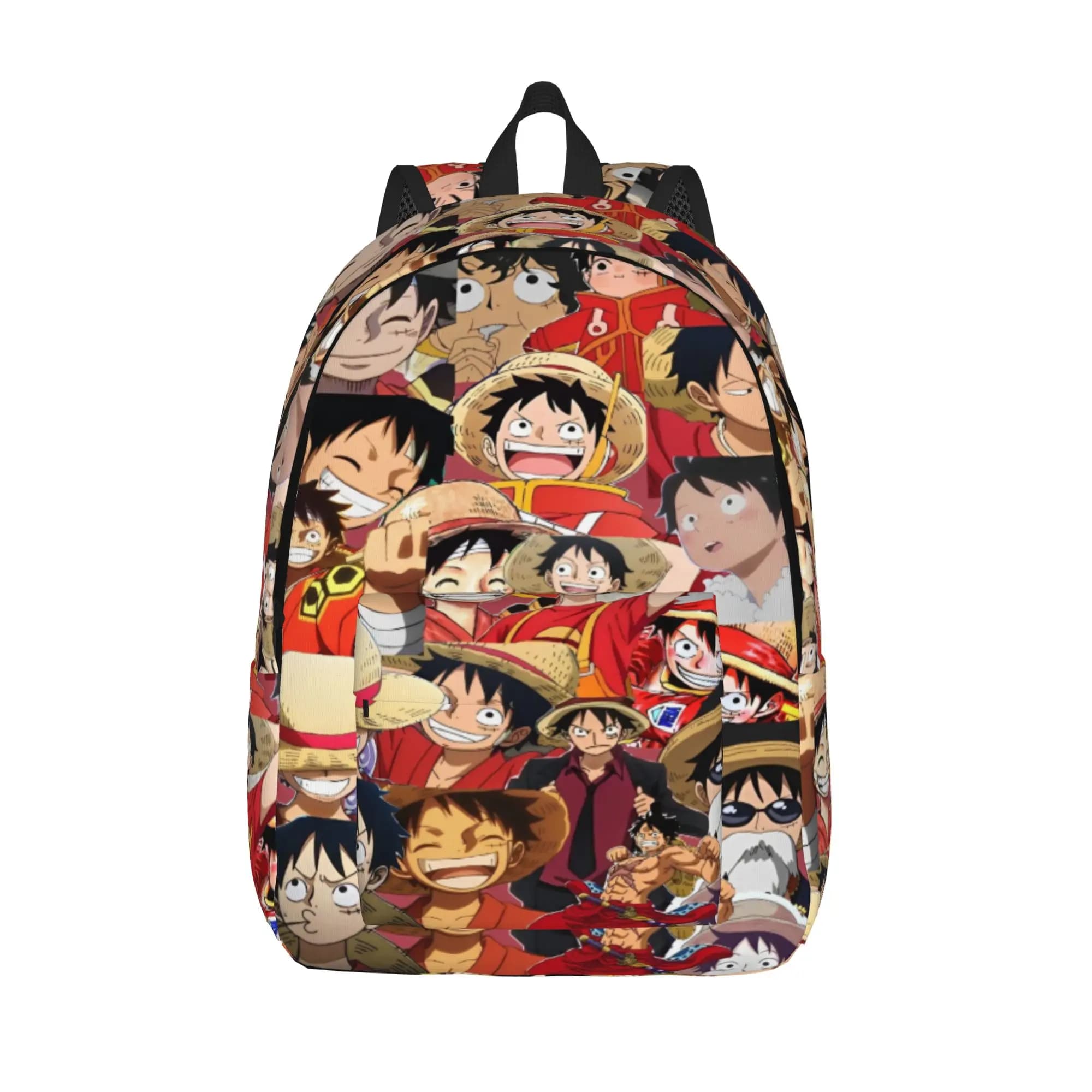 Luffys O-one-pieces Fashion Backpack Sports High School Work Daypack for Men Women College Canvas Bags