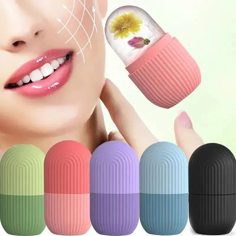 Vassoi per cubetti di ghiaccio in silicone Beauty Lifting Palla di ghiaccio Massaggiatore per il viso Contouring Eye Roller Trattamento viso Ridurre l'acne Strumento per la cura della pelle