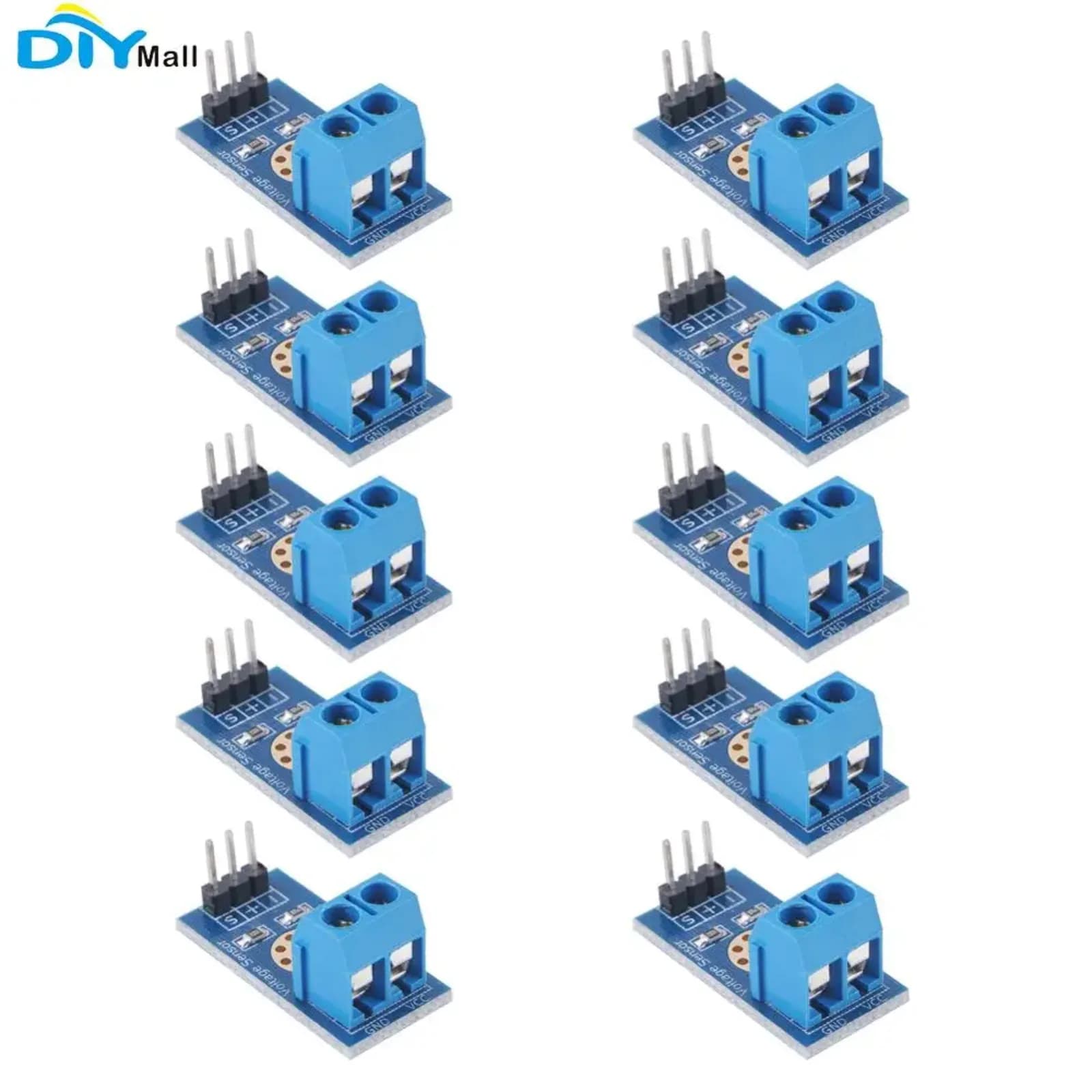 DIYmall 10 pcs Module DC Voltage Detection Sensor 0-25 V Electronic Bricks for Arduino