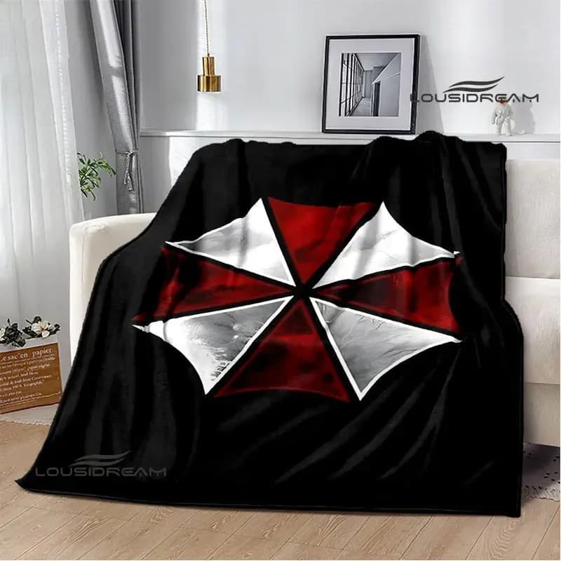 Coperta stampata con ombrello biochimico coperta calda per bambini flanella coperta morbida e confortevole biancheria da letto da viaggio per la casa regalo
