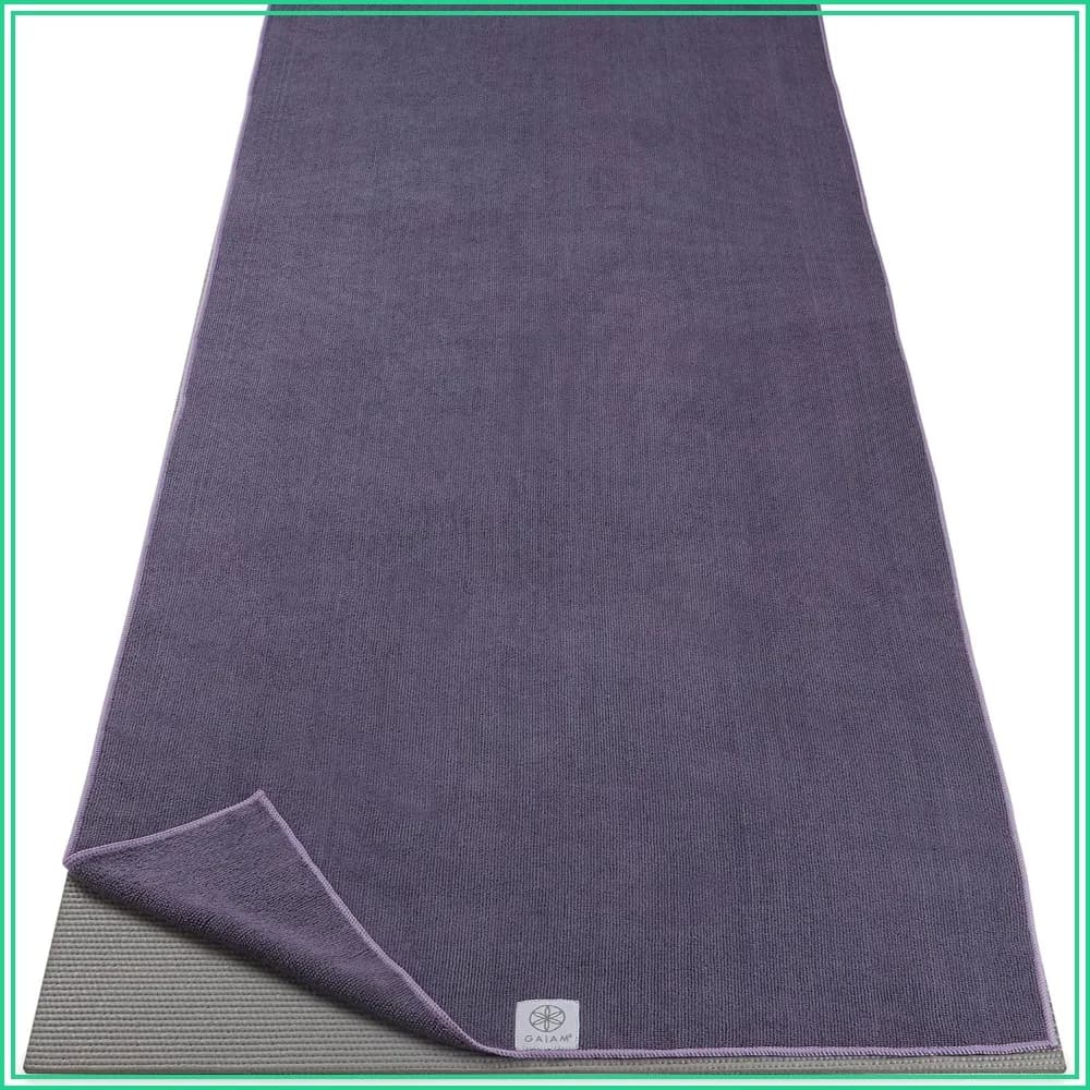 Mat-Sized Microfiber Yoga Towel for Hot Yoga, Quick-Dry & Non-Slip
