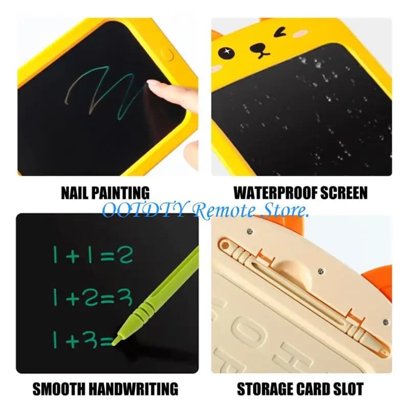 Portable Plastic LCD Writing Pad For Kids Erasable Sketching Board For Classroom