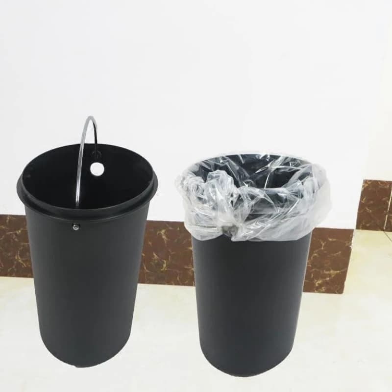Cestino per Rifiuti in Acciaio Inox, Bidone per Bagno con Coperchio a Chiusura Morbida, Cestino Creativo Ovale per Casa