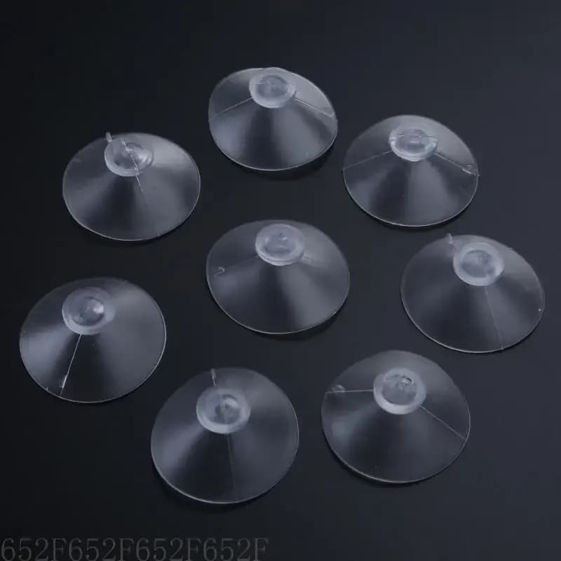 652F 50 pezzi Transparenti tappeti aspirazione funghi senza ganci mini padini per appendiabiti plastica riutilizzabile