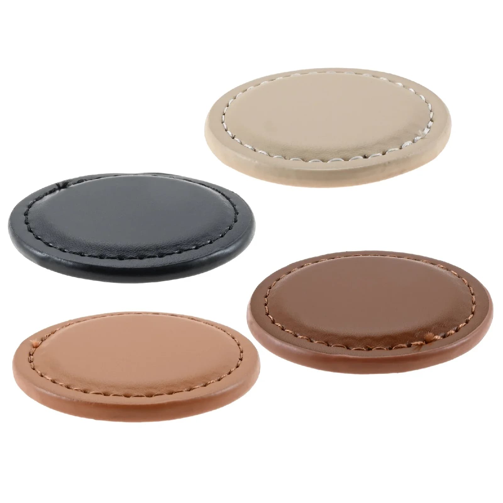 1 pz piatto rotondo magnetico palline da Golf posizione marcatore in pelle artificiale per campo da Golf accessorio da competizione golfisti regali 4x4cm