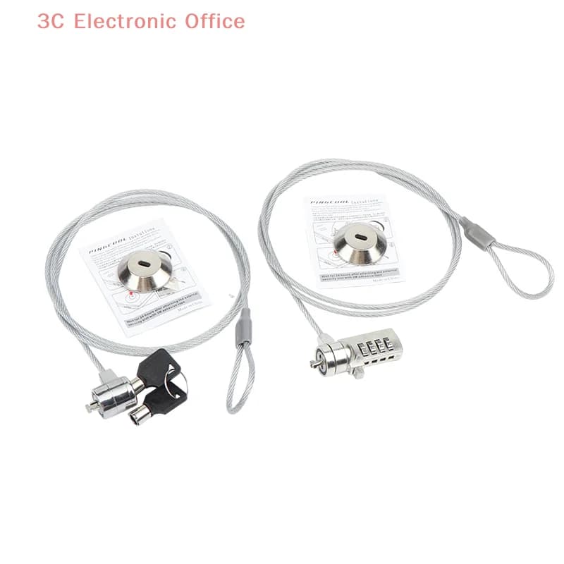 Blocco cavo antifurto universale con foro a cuneo USB per laptop e tablet