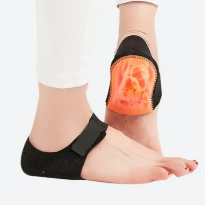 Plantar Fasciitis Silicone Heel Protector for Spurs Shock Absorption Shoes Pads U Cup Half-yard Socks Sleeve Pain Relief Insoles