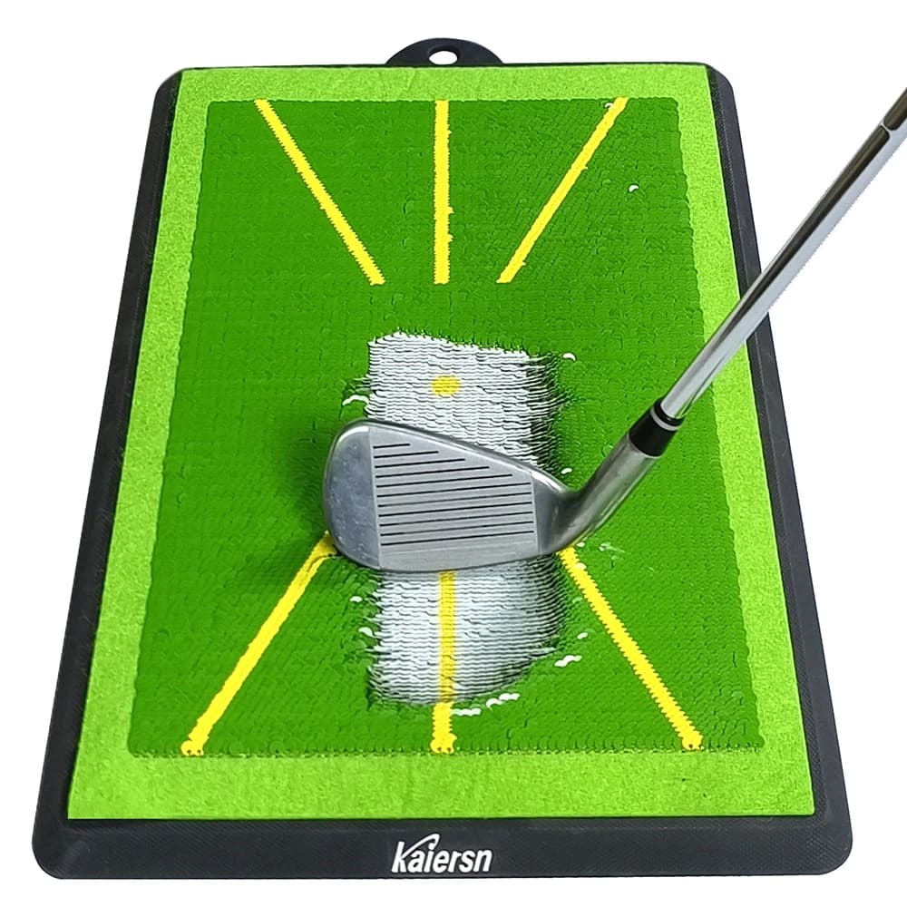 Tappetino da allenamento per golf di alta qualità per il rilevamento dell'oscillazione Tappetino direzionale per traccia della palla da battuta Tappetini per percorso dell'oscillazione Cuscinetti per pratica dell'oscillazione