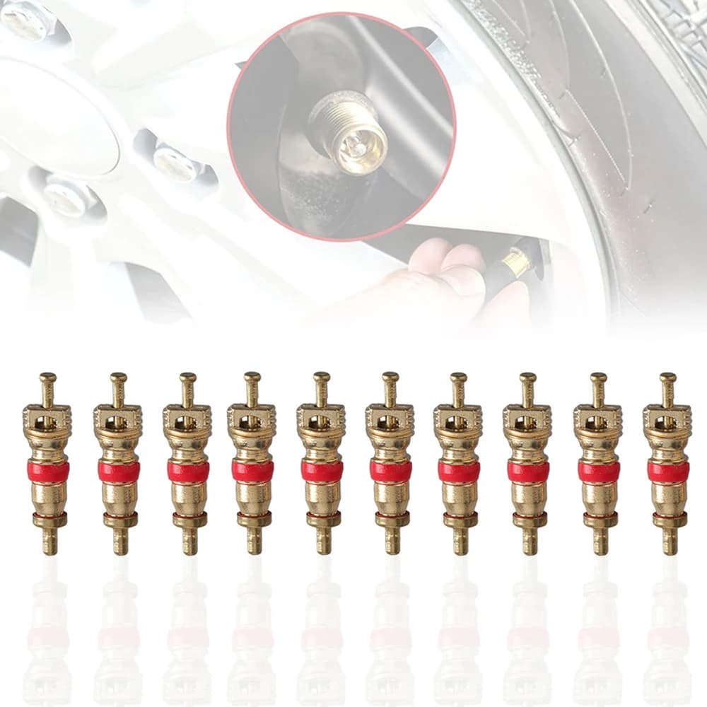 10 pz/lotto nucleo della valvola del pneumatico parti universali TR414 per la maggior parte delle auto moto bicicletta ATV Golf Cart Quad Bike Vacuum Tire sostituzione