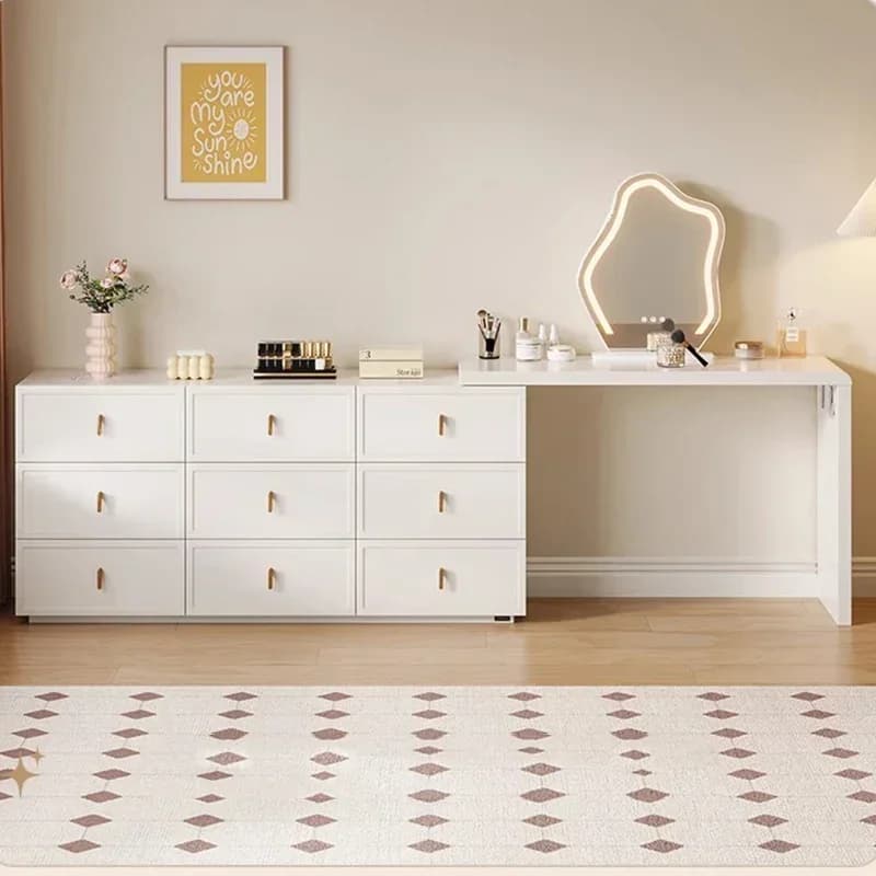 Bedside Jewelry Dressing Table Corner Study Dining Vanity Table College Dorm Essentials Comoda Pra Quarto Acrylic Furniture