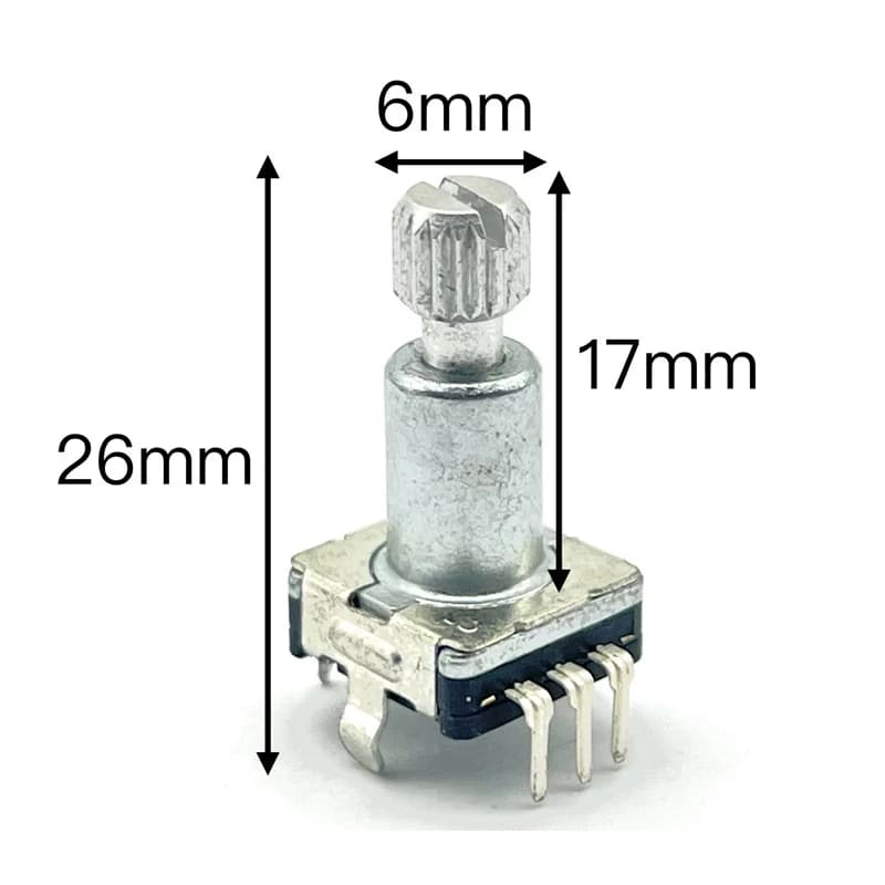 1 Piece/Lotto Encoder ALPS EC11 100% Original, 30 Positions, 15 Impulses, Pressure Switch, 18mm Handle Length, IC Electronic Components for Arduino