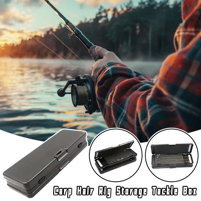 Wallet holder for carp hair equipment 72 slot equipment box for carp fishing plants, hook and line organizer for carp fishing accessories