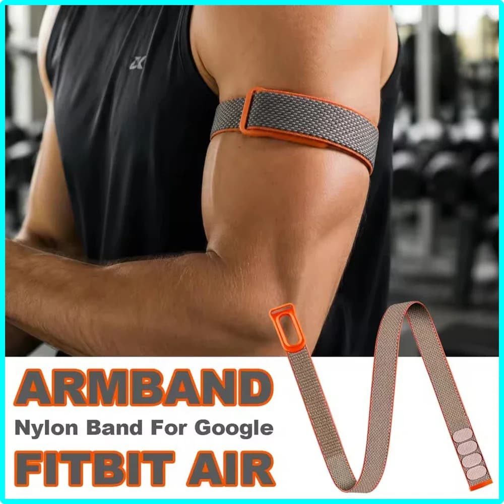 Bicep Armband For Google Fitbit Air Adjustable Strap Nylon Woven Breathable Watch Band For Fitbit Air Fitness Tracker Holder