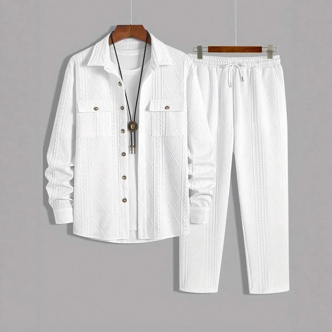 Jacket Men's Spring And Autumn Solid Color Casual Simple Lapel Loose Cover