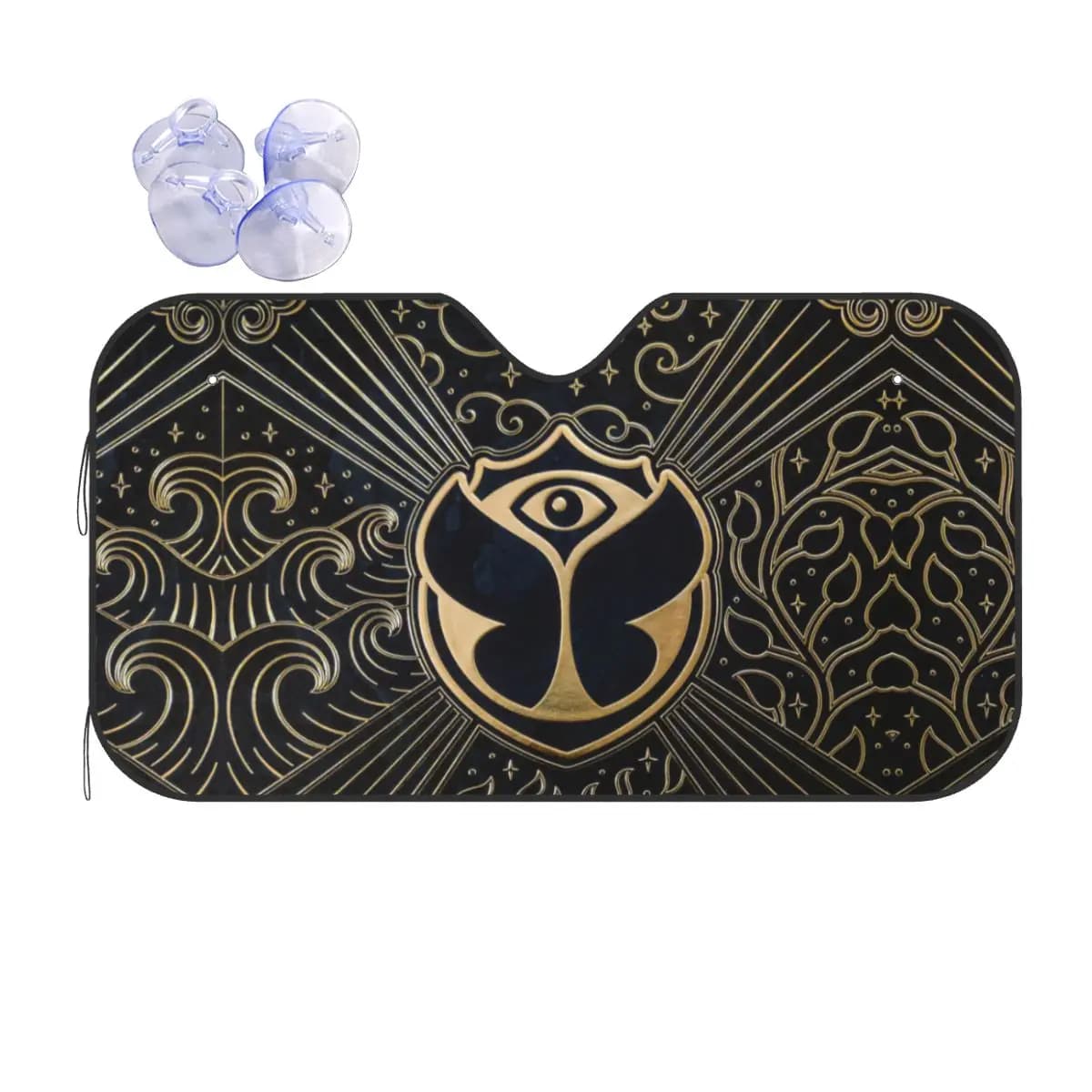 Custom Tomorrowland parabrezza anteriore parasole pieghevole belga Electronic Dance Music Festival parasole automatico per protezione Auto
