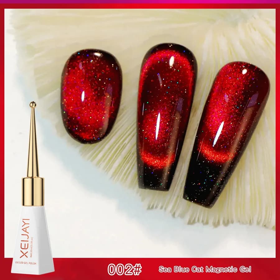 XEIJAYI Cat Eye Gemstone Gel Smalto per unghie Gel magnetico in ceramica Vernice semipermanente UV Forniture per unghie per professionisti
