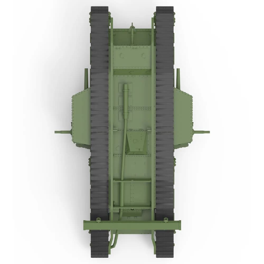 1/220 1/160 1/87 MRY-SFW SS640 Kit Modellino Ferroviario Militare Carri Armati Pesanti Britannici Mark IV Male