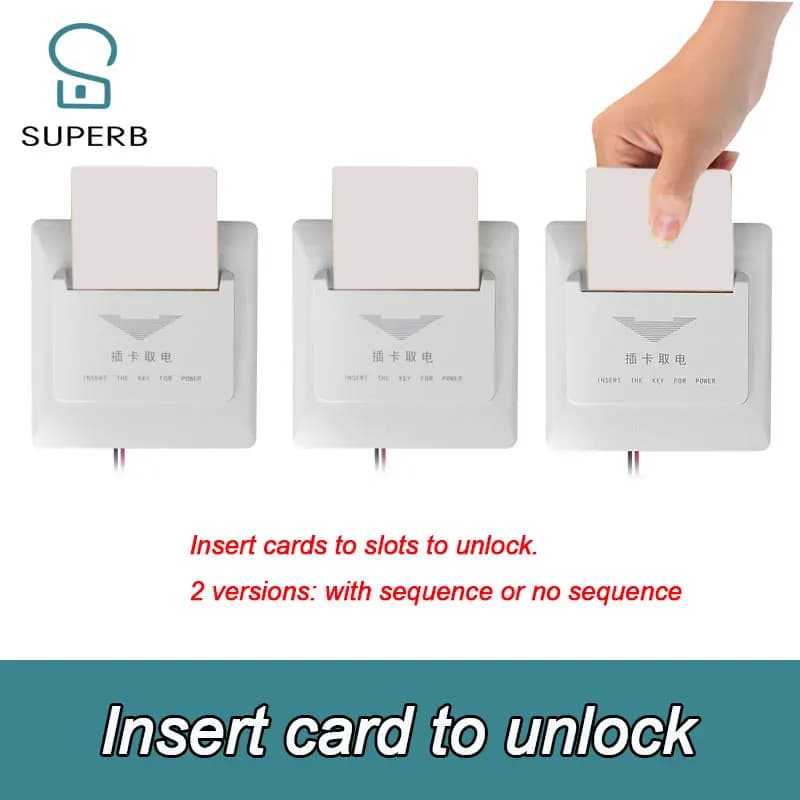 Gioco di fuga inserto carta puntello inserto carta per sbloccare inserto slot ic card prop gioco di fuga gioco pubblicitario gioco puzzle vita reale