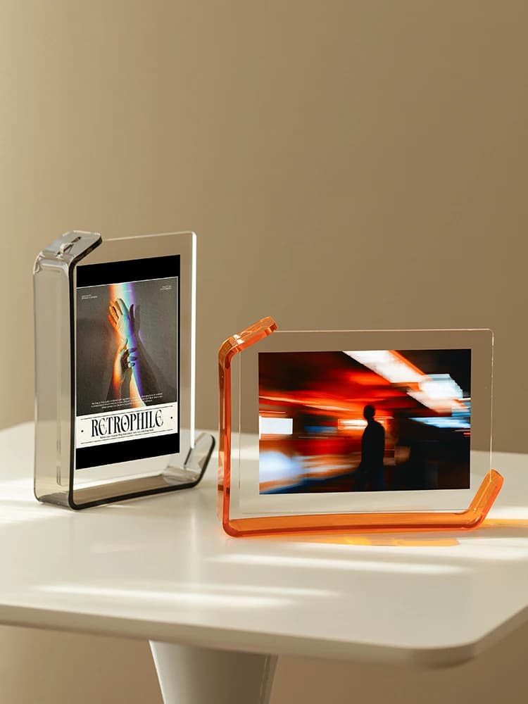 Acrylic photo frames Transparent photo frames Acrylic without frame Floating gift for home office desktop display