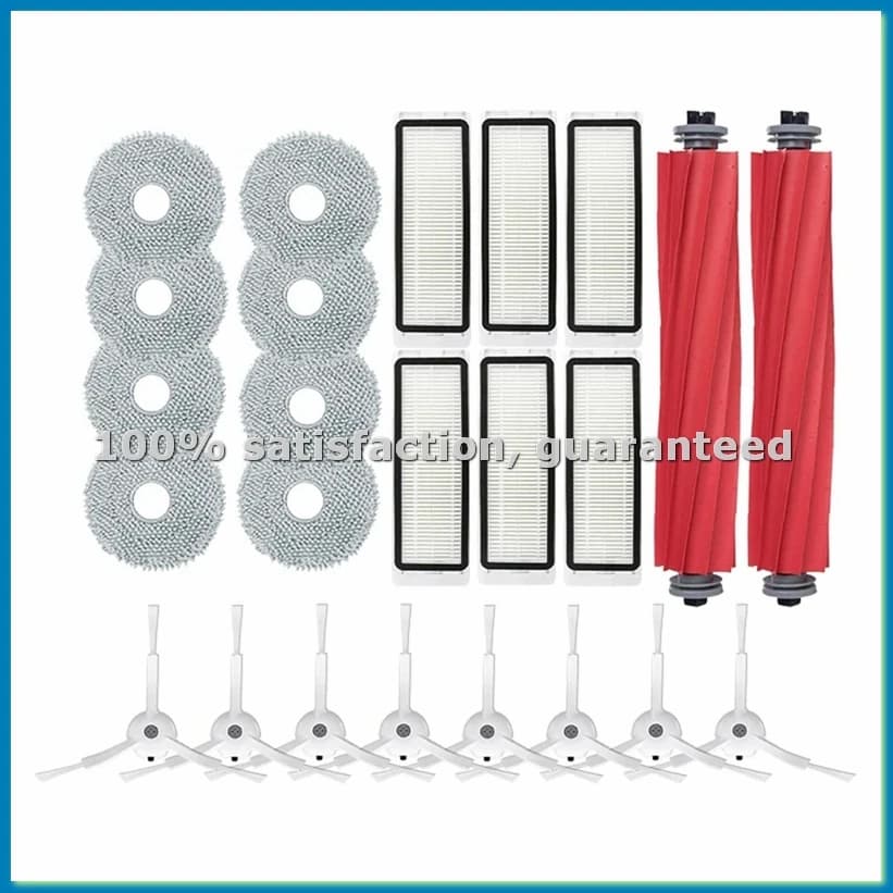 Accessori per Robot Aspirapolvere Q / P10 A7400RR: Spazzola Principale, Spazzola Laterale, Filtro HEPA, Panni per Mocio, Parti di Ricambio-A73M