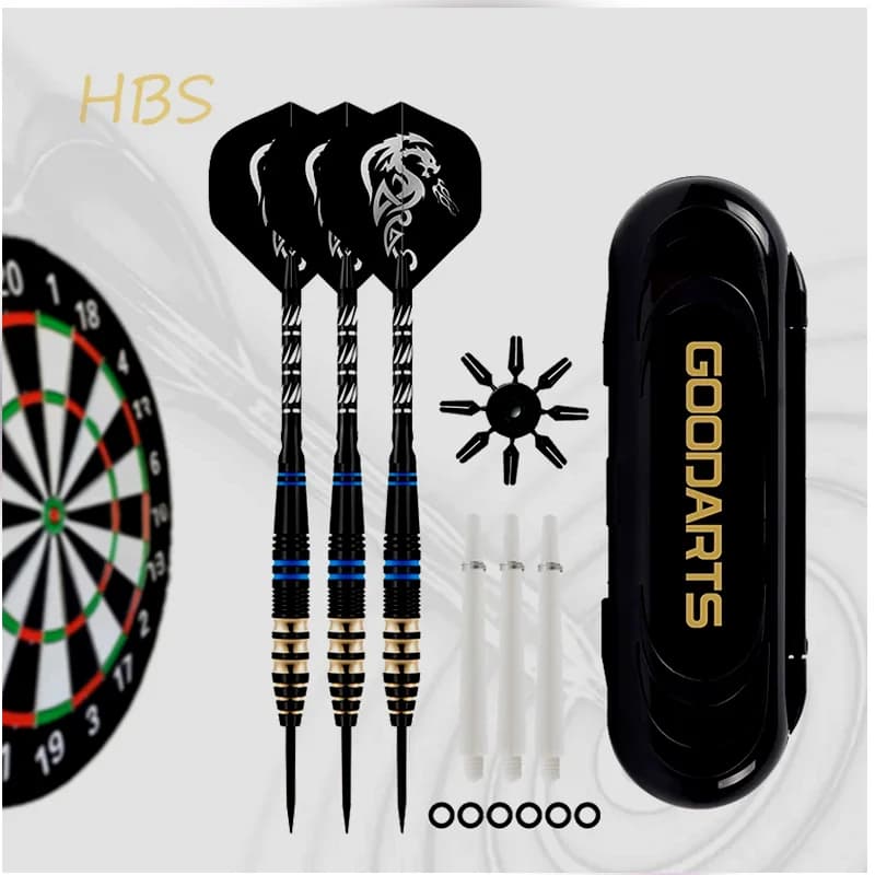 3 PZ/SET 23g Professionale Punta Dell'ago Freccette SET Ottone Freccette Intrattenimento Interno Gioco di Lancio con Scatola di Immagazzinaggio