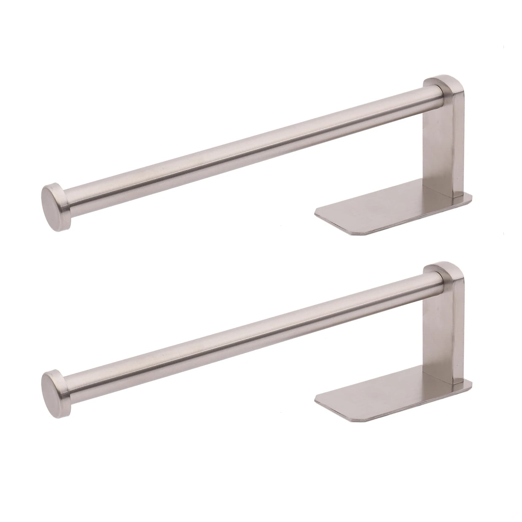 VOFUN-2X Kitchen Roll Paper Self Adhesive Wall Mount Toilet Paper Holder Stainless Steel