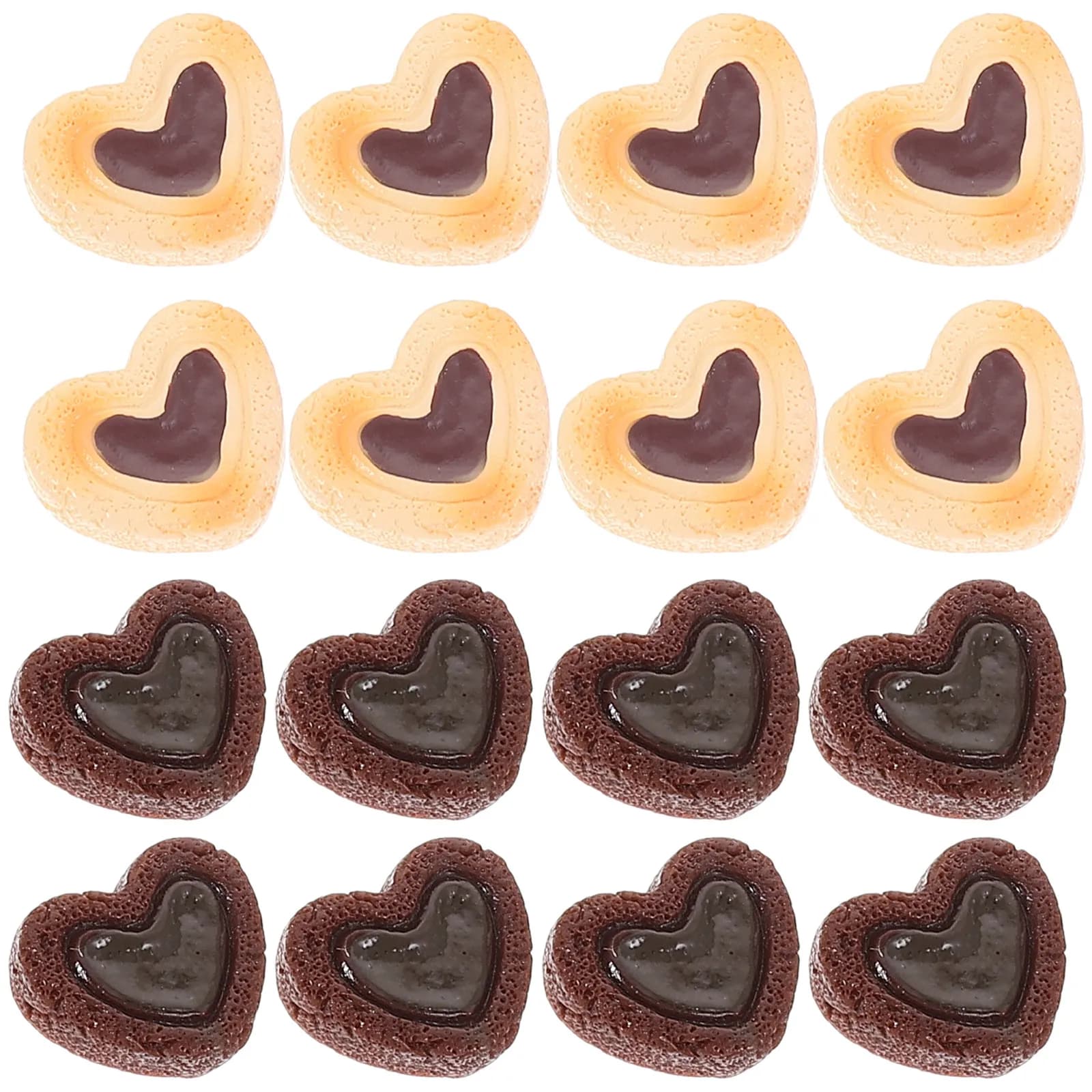 48 Pezzi di Ciondoli a Forma di Cuore in Resina per Decorazioni Fai-da-Te di Cover per Telefoni, Accessori Artigianali, Tessili per la Casa, Abbigliamento, Borse, Scarpe, Copricapi e Gioielli