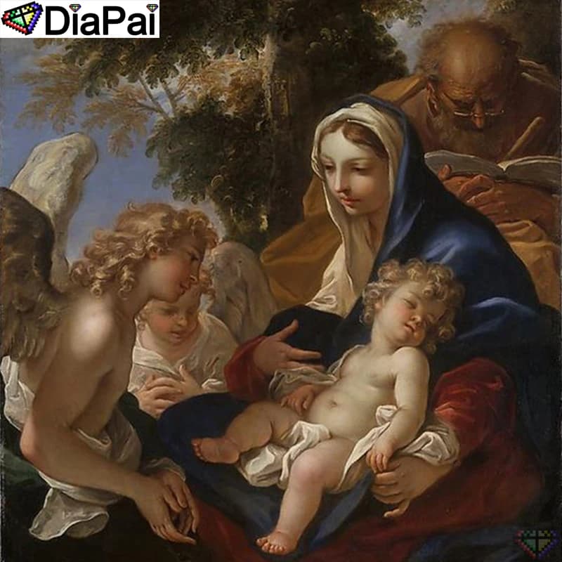 DIAPAI 5D Diamond Embroidery Needlework Kit "Woman child" Diy Diamond Painting Cross Stitch Home Decoration Gift A25339