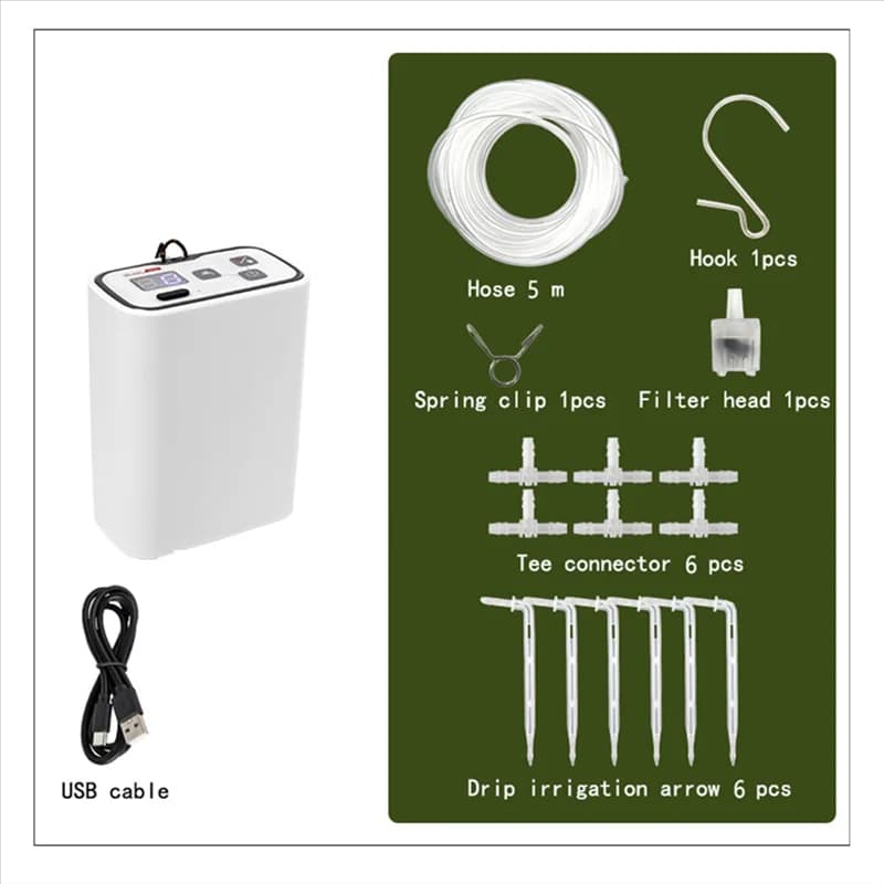 diA87T di Automatic drip irrigation kit with LCD display for 6 potted plants Automatic low noise irrigation system for garden