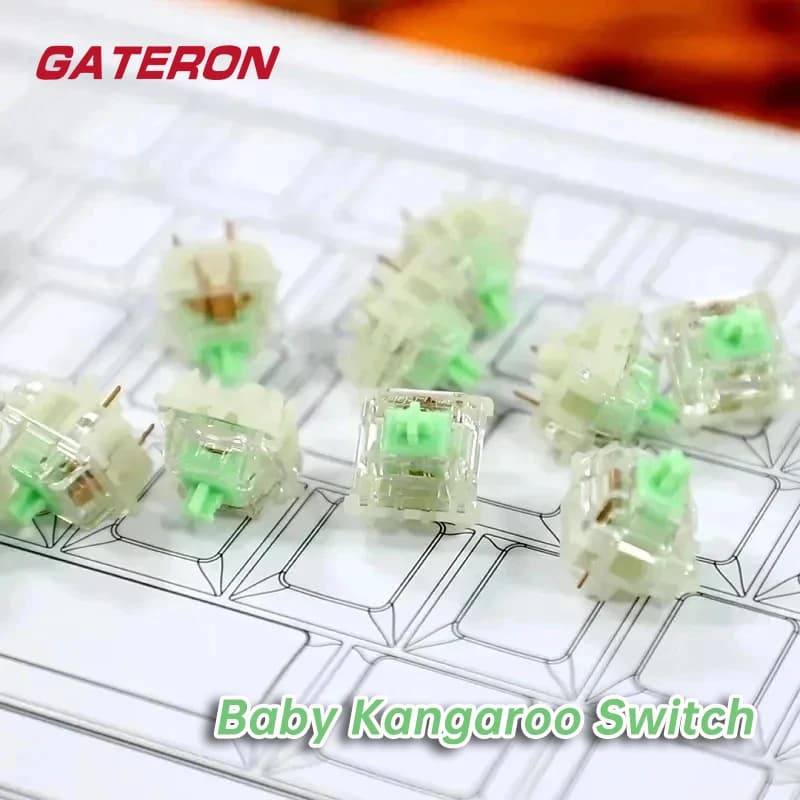 Interruttore Meccanico GATERON Kangaroo, Interruttore Tattile a 5 Pin 59g, Interruttori Meccanici Hot-Swappable per Tastiera GATERON Kangar