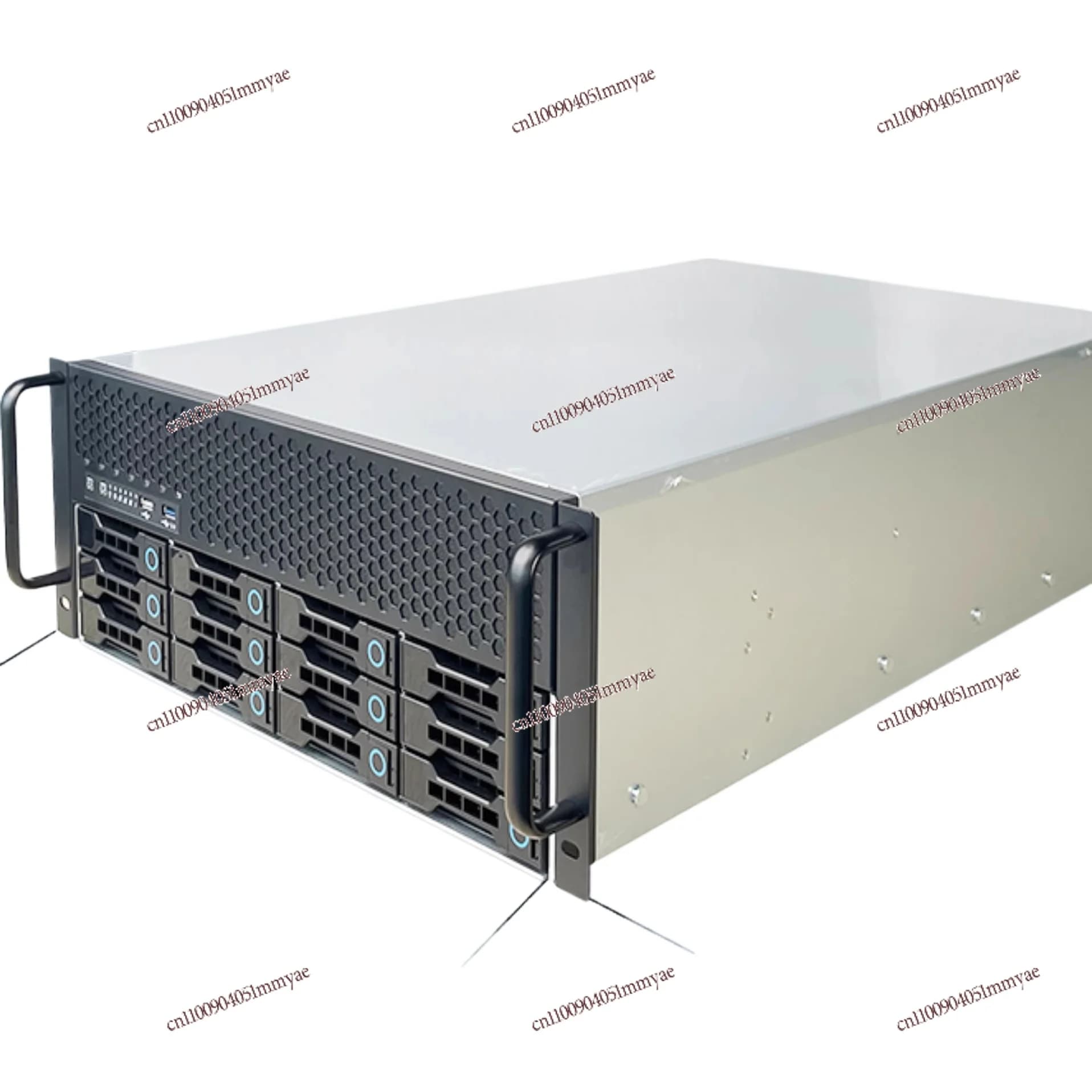 Chassis 4U a 12 Alloggiamenti, Backplane da 6GB, Alimentatore ATX, Assemblaggio Server, Montaggio a Rack, Chassis NAS Hot-Swap