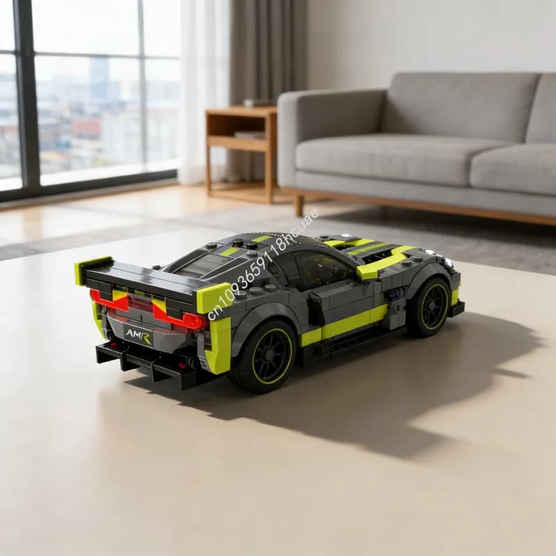 287 Pezzi MOC City Champions Aston Martin Vantage, Blocchi da Costruzione, Giocattoli Educativi Creativi, Regali di Natale per Bambini