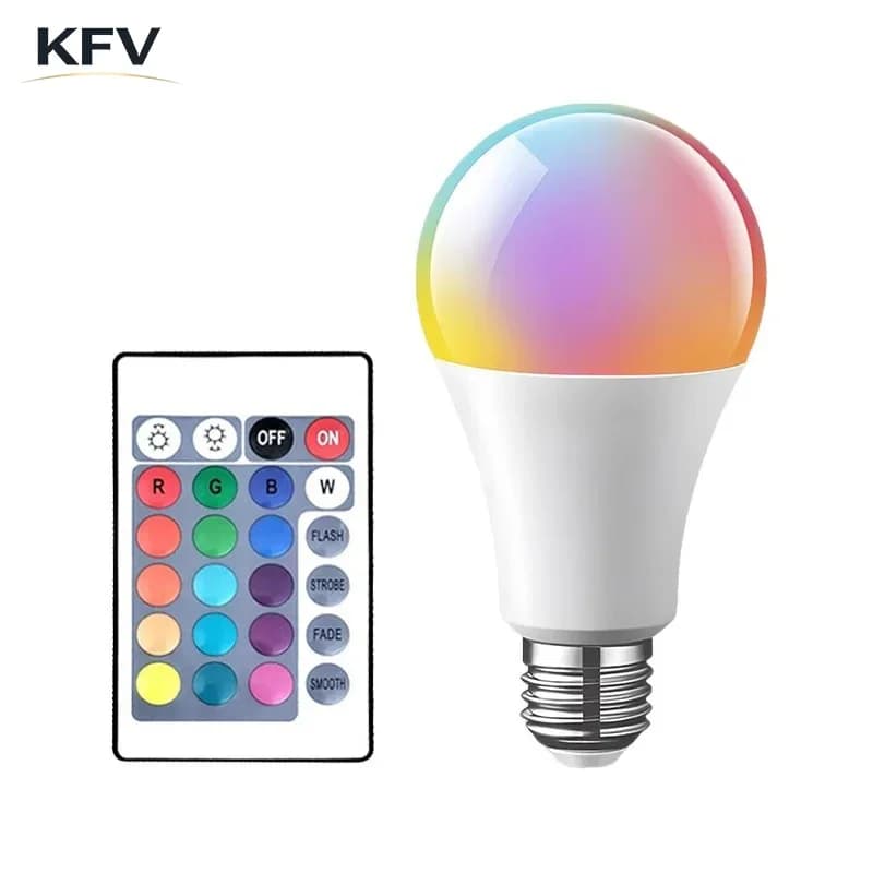 Lampadina LED E27 RGB 220V Lampada multicolore che cambia colore bianco con telecomando IR per la decorazione domestica della festa in camera da letto