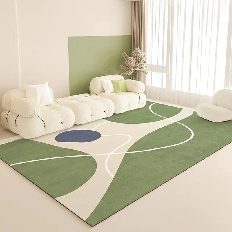 Tappeto VIKAMA Stile Estivo Fresco, Lussuoso Tappetino per Tavolino da Caffè, Facile da Pulire per Soggiorno, Camera da Letto, Armadio, Decorazione Casa