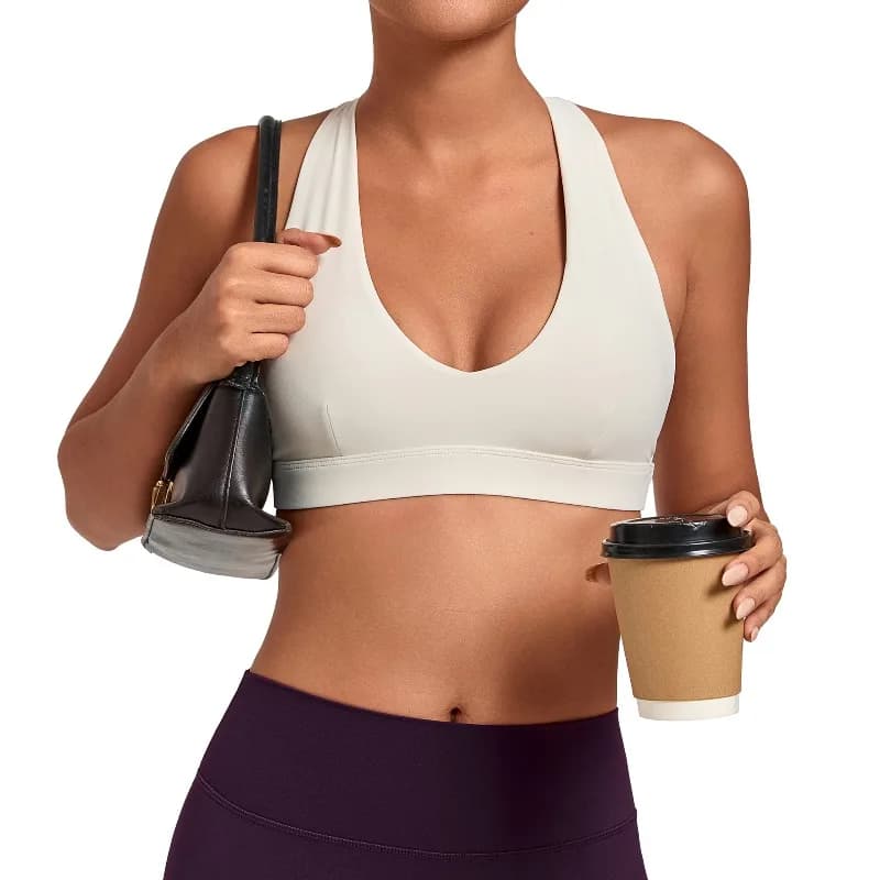 samless sports bras for gym for women collection anti-shake ankle strap yoga bra attached outdoor sports outdoor fitness race top