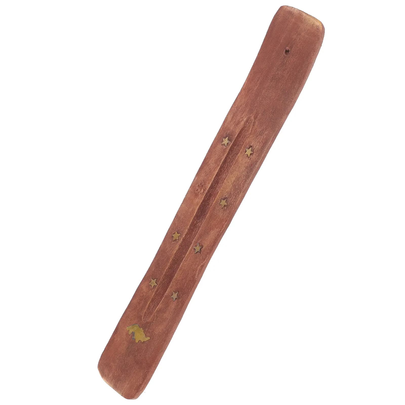 Bruciatore di incenso in legno con angolo regolabile, design moderno rustico, porta incenso da tavolo per casa, ufficio, sala yoga