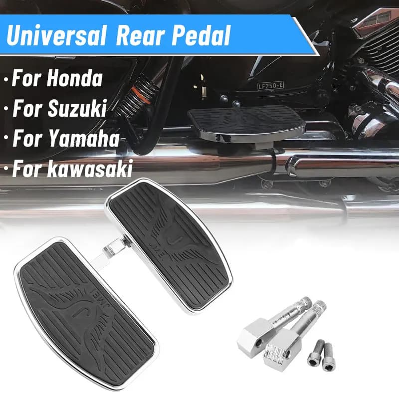 Pedane passeggero posteriore moto per KAWASAKI Vulcan Honda Shadow Suzuki Yamaha universale