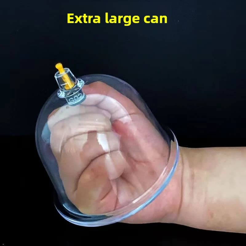 5 pz 100mm Extra Large Agopuntura Massaggio Tazza Petto Schiena Coppettazione sottovuoto Lattine/con Estratto Pistola Ad Aria Set