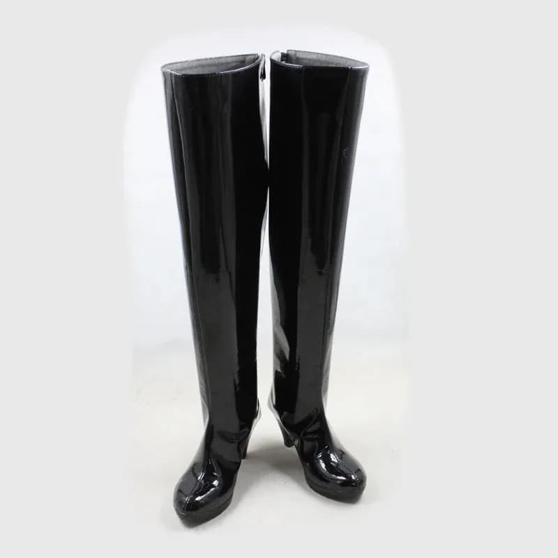 Scarpe Cosplay Anime Akemi Homura Puella Magi Madoka Stivali Stage Prop Accessori per costumi da festa di Halloween Realizzati su misura