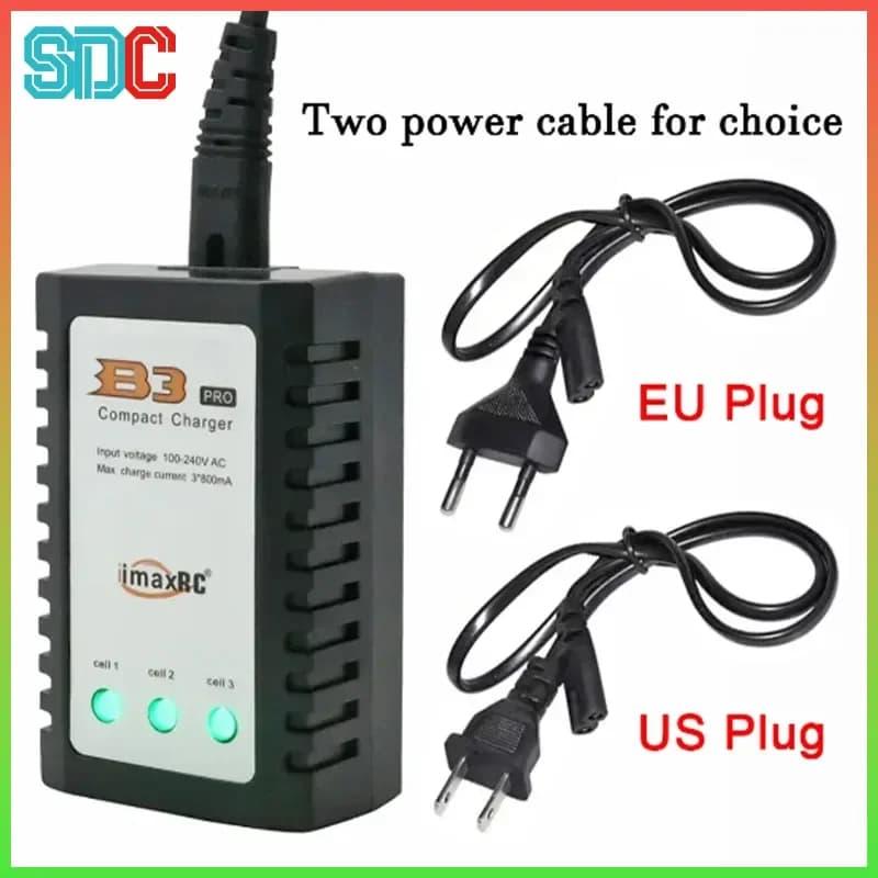 Caricabatteria bilanciato B3 per alimentatore al litio Lipo B3pro Compact 2S 3S Spina universale UE/USA Accessorio per elicottero RC